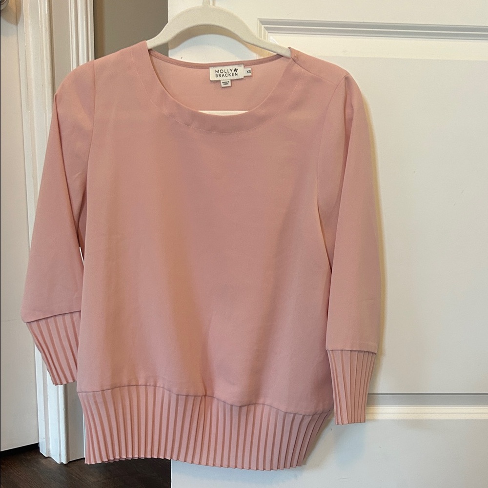Molly Bracken Soft Pink Blouse